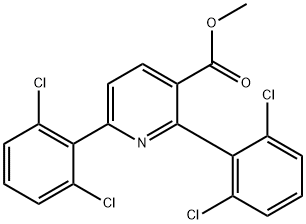 Methyl 2,6-bis(2,6-dichlorophenyl)nicotinate Structural