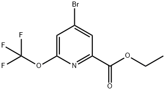 Ethyl 4-bromo-2-(trifluoromethoxy)pyridine-6-carboxylate Structural