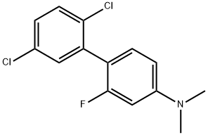 Dimethyl-(2',5'-dichloro-2-fluoro-biphenyl-4-yl)-amine Structural
