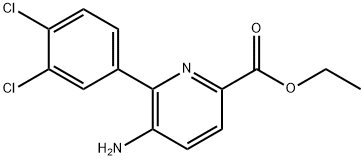 Ethyl 5-amino-6-(3,4-dichlorophenyl)picolinate Structural