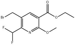 Ethyl 3-(bromomethyl)-2-(difluoromethyl)-6-methoxypyridine-5-carboxylate Structural