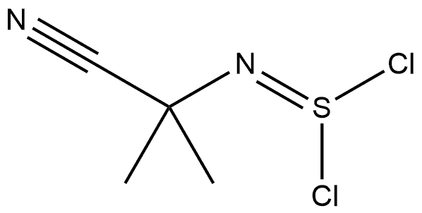 Propanenitrile, 2-[(dichloro-λ4-sulfanylidene)amino]-2-methyl- Structural