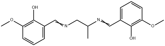 Phenol, 2,2'-[(1-methyl-1,2-ethanediyl)bis(nitrilomethylidyne)]bis[6-methoxy- Structural
