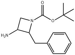 tert-Butyl 3-amino-2-benzylazetidine-1-carboxylate Structural