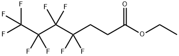 Heptanoic acid, 4,4,5,5,6,6,7,7,7-nonafluoro-, ethyl ester Structural