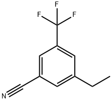 Benzonitrile, 3-ethyl-5-(trifluoromethyl)- Structural
