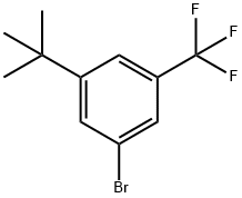 Benzene, 1-bromo-3-(1,1-dimethylethyl)-5-(trifluoromethyl)- Structural