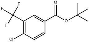 Benzoic acid, 4-chloro-3-(trifluoromethyl)-, 1,1-dimethylethyl ester Structural