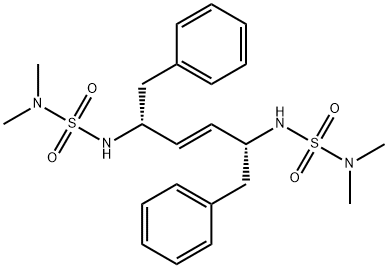 Sulfamide, N,N''-[(1R,2E,4R)-1,4-bis(phenylmethyl)-2-butene-1,4-diyl]bis[N',N'-dimethyl- Structural