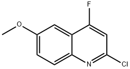 Quinoline, 2-chloro-4-fluoro-6-methoxy- Structural