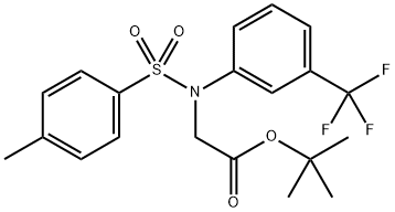 Glycine, N-[(4-methylphenyl)sulfonyl]-N-[3-(trifluoromethyl)phenyl]-, 1,1-dimethylethyl ester Structural