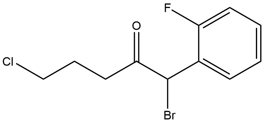 Prasugrel Impurity (1-Bromo-5-chloro-1-(2-fluorophenyl)pentan-2-one) Structural