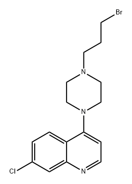 Quinoline, 4-[4-(3-bromopropyl)-1-piperazinyl]-7-chloro- Structural