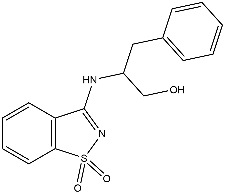 Benzenepropanol, β-[(1,1-dioxido-1,2-benzisothiazol-3-yl)amino]- Structural