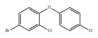 Benzene, 4-bromo-2-chloro-1-(4-chlorophenoxy)- Structural