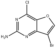 Furo[3,2-d]pyrimidin-2-amine, 7-bromo-4-chloro- Structural