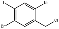 Benzene, 1,4-dibromo-2-(chloromethyl)-5-fluoro- Structural