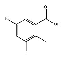 Benzoic acid, 5-fluoro-3-iodo-2-methyl- Structural
