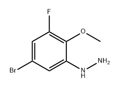 Hydrazine, (5-bromo-3-fluoro-2-methoxyphenyl)- Structural