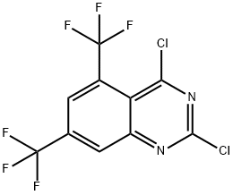 Quinazoline, 2,4-dichloro-5,7-bis(trifluoromethyl)- Structural