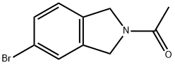 Ethanone, 1-(5-bromo-1,3-dihydro-2H-isoindol-2-yl)- Structural