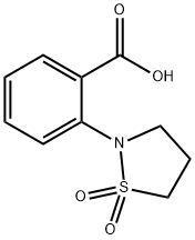 Benzoic acid, 2-(1,1-dioxido-2-isothiazolidinyl)- Structural