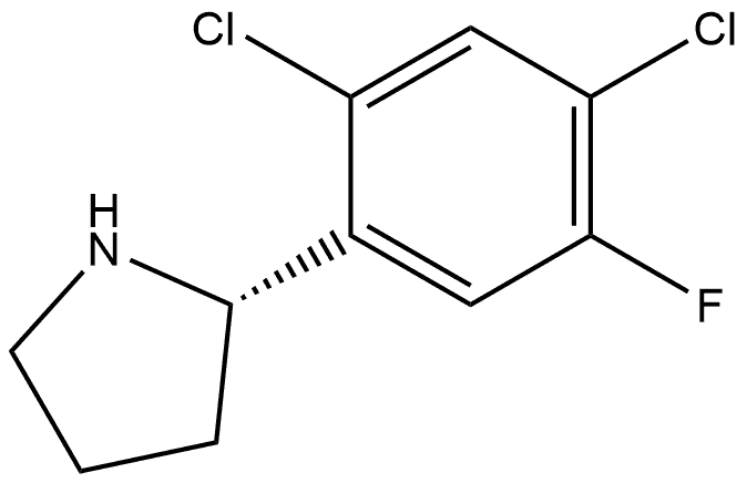 (2S)-2-(2,4-Dichloro-5-fluorophenyl)pyrrolidine Structural