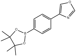 Oxazole, 4-[4-(4,4,5,5-tetramethyl-1,3,2-dioxaborolan-2-yl)phenyl]- Structural