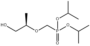 Phosphonic acid, P-[[(1R)-2-hydroxy-1-methylethoxy]methyl]-, bis(1-methylethyl) ester Structural