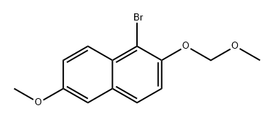 Naphthalene, 1-bromo-6-methoxy-2-(methoxymethoxy)- Structural