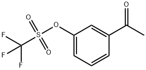 Methanesulfonic acid, 1,1,1-trifluoro-, 3-acetylphenyl ester Structural