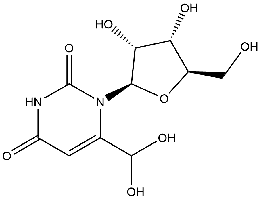 Uridine, 6-(dihydroxymethyl)- (9CI) Structural