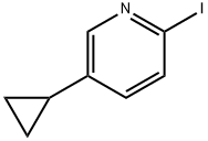 Pyridine, 5-cyclopropyl-2-iodo- Structural