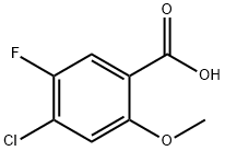 Benzoic acid, 4-chloro-5-fluoro-2-methoxy- Structural