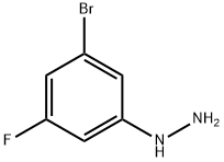 Hydrazine, (3-bromo-5-fluorophenyl)- Structural