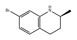 Quinoline, 7-bromo-1,2,3,4-tetrahydro-2-methyl-, (2S)- Structural