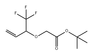 Acetic acid, 2-[[1-(trifluoromethyl)-2-propen-1-yl]oxy]-, 1,1-dimethylethyl ester Structural