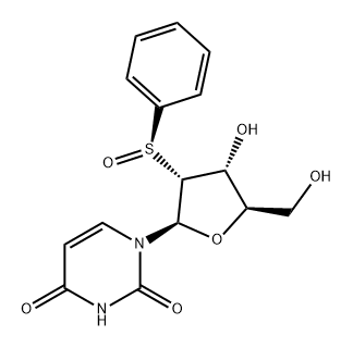 Uridine, 2'-deoxy-2'-(phenylsulfinyl)-, (R)- (9CI) Structural