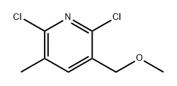 Pyridine, 2,6-dichloro-3-(methoxymethyl)-5-methyl- Structural