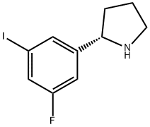 2-(3-fluoro-5-iodophenyl)pyrrolidine Structural