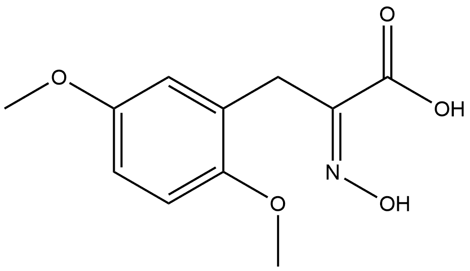 Benzenepropanoic acid, α-(hydroxyimino)-2,5-dimethoxy-, (Z)- (9CI) Structural