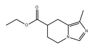 Imidazo[1,5-a]pyridine-7-carboxylic acid, 5,6,7,8-tetrahydro-1-methyl-, ethyl ester Structural