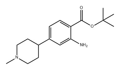 Benzoic acid, 2-amino-4-(1-methyl-4-piperidinyl)-, 1,1-dimethylethyl ester Structural