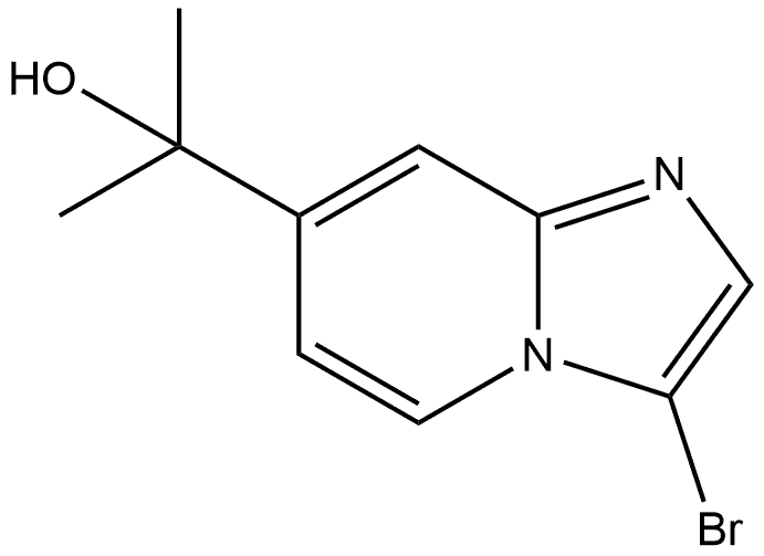 Imidazo[1,2-a]pyridine-7-methanol, 3-bromo-α,α-dimethyl- Structural