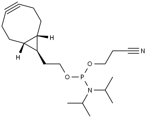 Phosphoramidous acid, N,N-bis(1-methylethyl)-, 2-(1α,8α,9β)-bicyclo[6.1.0]non-4-yn-9-ylethyl 2-cyanoethyl ester Structural