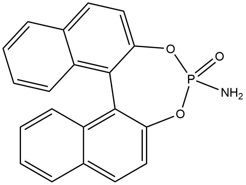 Dinaphtho[2,1-d:1',2'-f][1,3,2]dioxaphosphepin-4-amine, 4-oxide, (11bR)- Structural