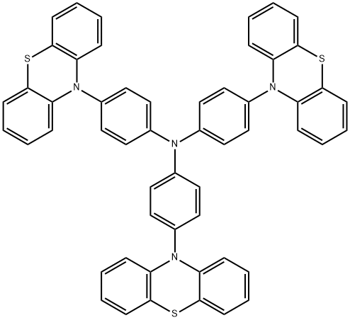Benzenamine, 4-(10H-phenothiazin-10-yl)-N,N-bis[4-(10H-phenothiazin-10-yl)phenyl]- Structural