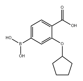 Benzoic acid, 4-borono-2-(cyclopentyloxy)- Structural
