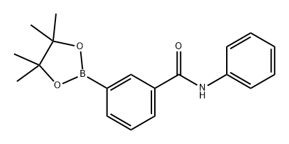 Benzamide, N-phenyl-3-(4,4,5,5-tetramethyl-1,3,2-dioxaborolan-2-yl)- Structural