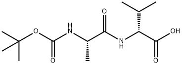 D-Valine, N-[(1,1-dimethylethoxy)carbonyl]-L-alanyl- Structural